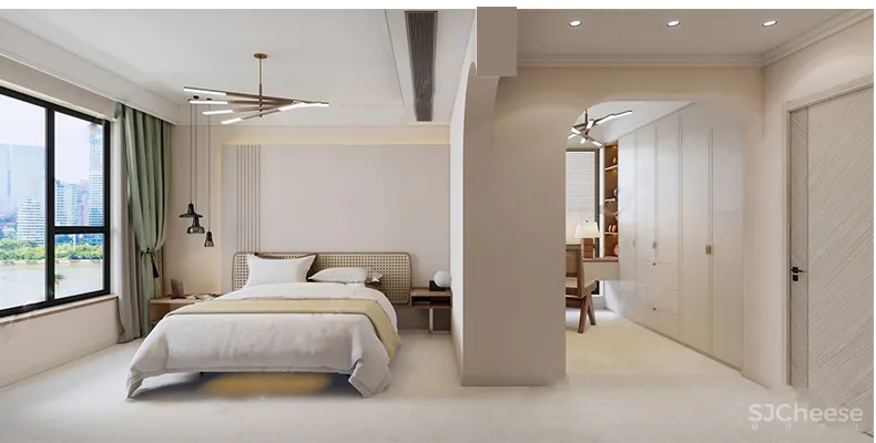 110套网红奶油风SU家装草图模型,客餐厅/厨房/卫生间/卧室/书房丨SKP格式丨20G