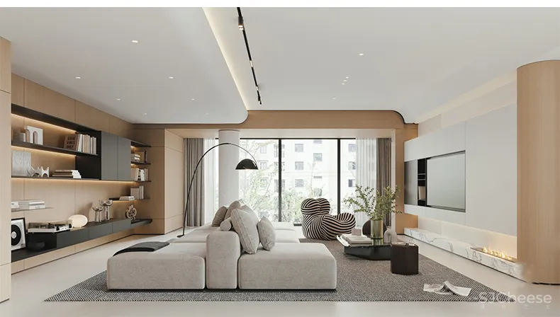 110套网红奶油风SU家装草图模型,客餐厅/厨房/卫生间/卧室/书房丨SKP格式丨20G