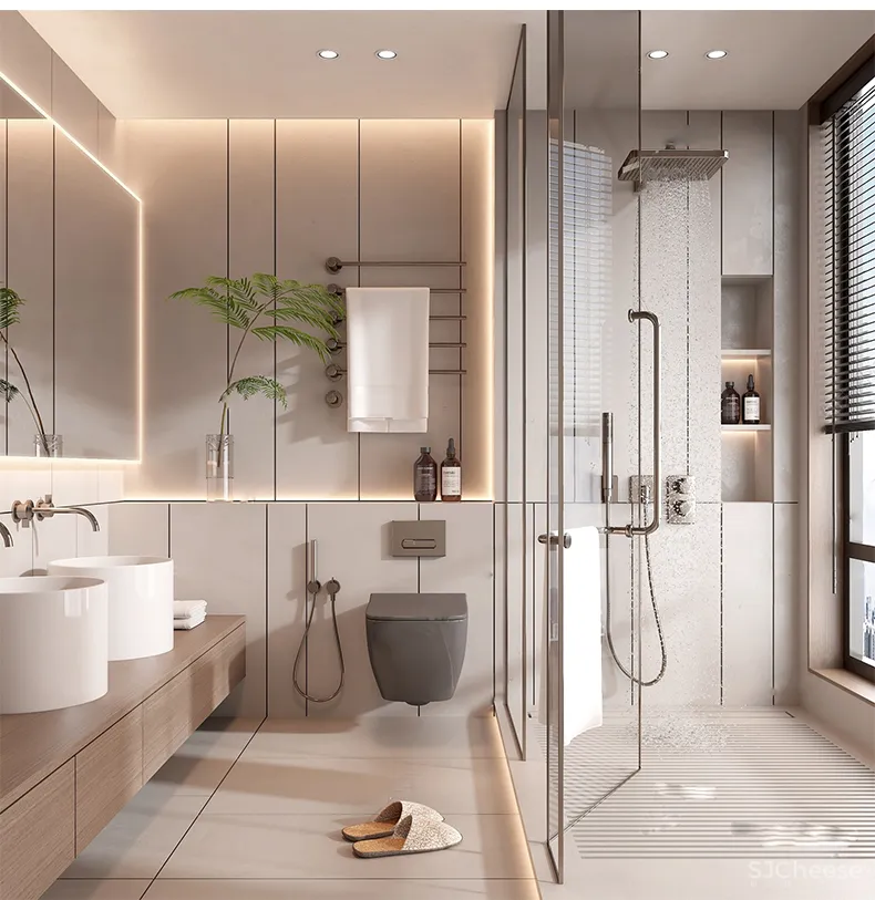 110套网红奶油风SU家装草图模型,客餐厅/厨房/卫生间/卧室/书房丨SKP格式丨20G