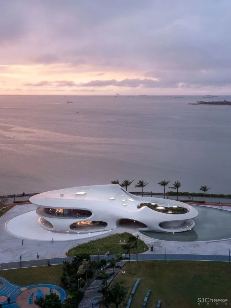 MAD在海口设计的「云洞图书馆」建成!室内外混凝土整体浇筑一次成型!