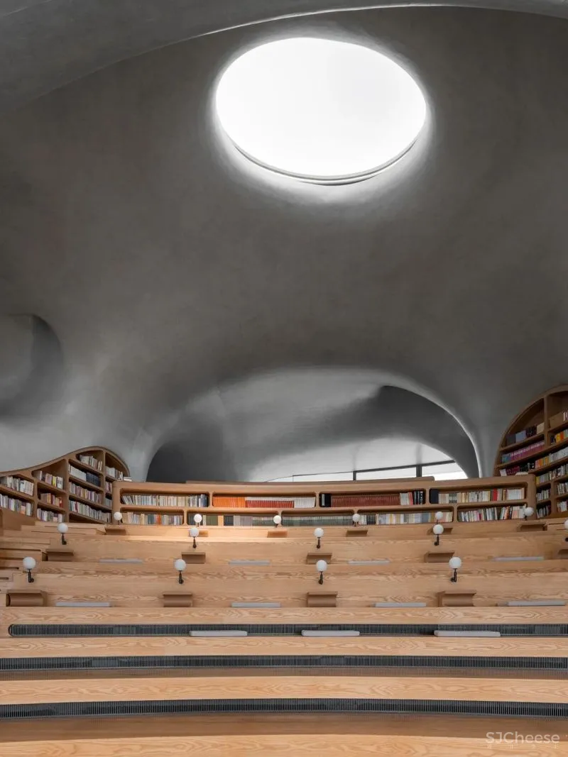 MAD在海口设计的「云洞图书馆」建成!室内外混凝土整体浇筑一次成型!