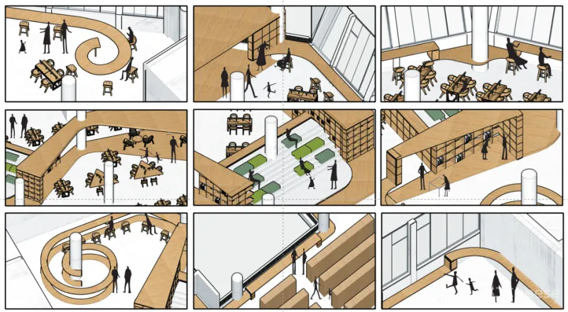 奥默默工作室 从空间生产到空间生长：交大包玉刚图书馆空间改造
