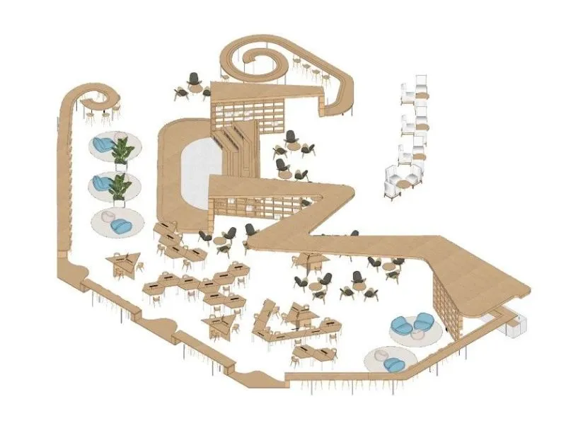 奥默默工作室 从空间生产到空间生长：交大包玉刚图书馆空间改造