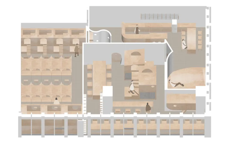 新作 城市中的温柔乌托邦 书一自习室,上海 多么工作室