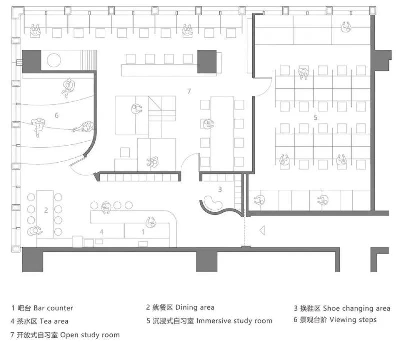 新作 城市中的温柔乌托邦 书一自习室,上海 多么工作室