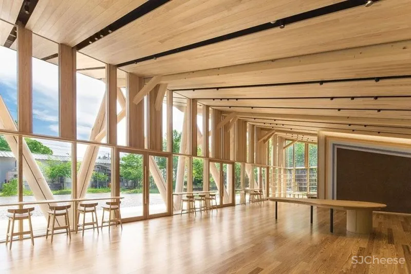 隈研吾事务所新作 林业学院的工作坊 morinos教学展亭