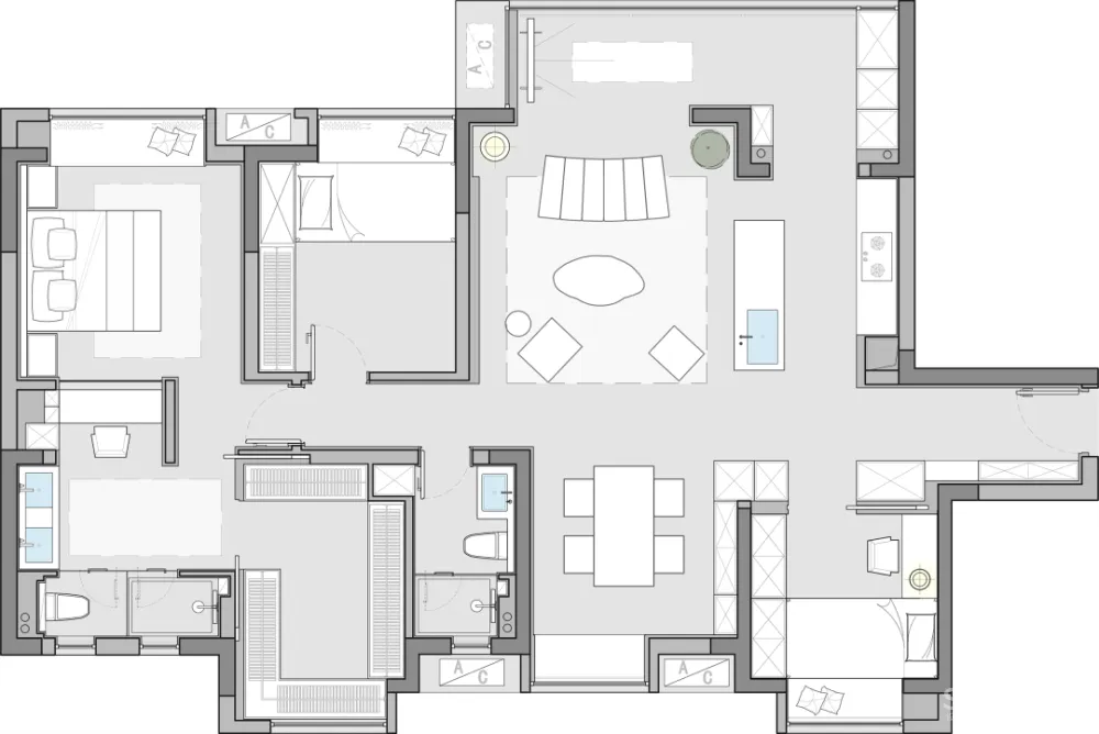 理想生活之华润万象天汇私宅 LICO力高设计