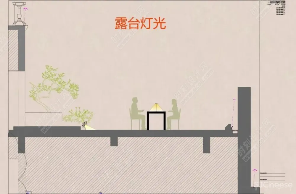 灯光场景的运用及CAD节点概念图丨CAD+PDF+JPG丨248.37M
