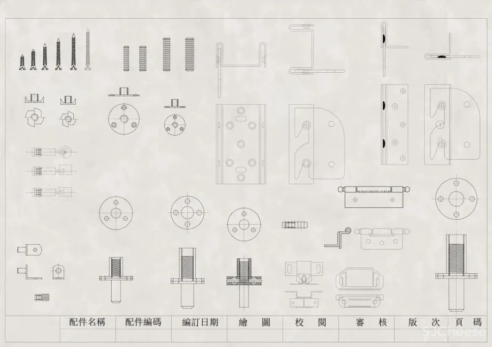 2023年家具五金CAD设计图库丨DWG丨5.28M
