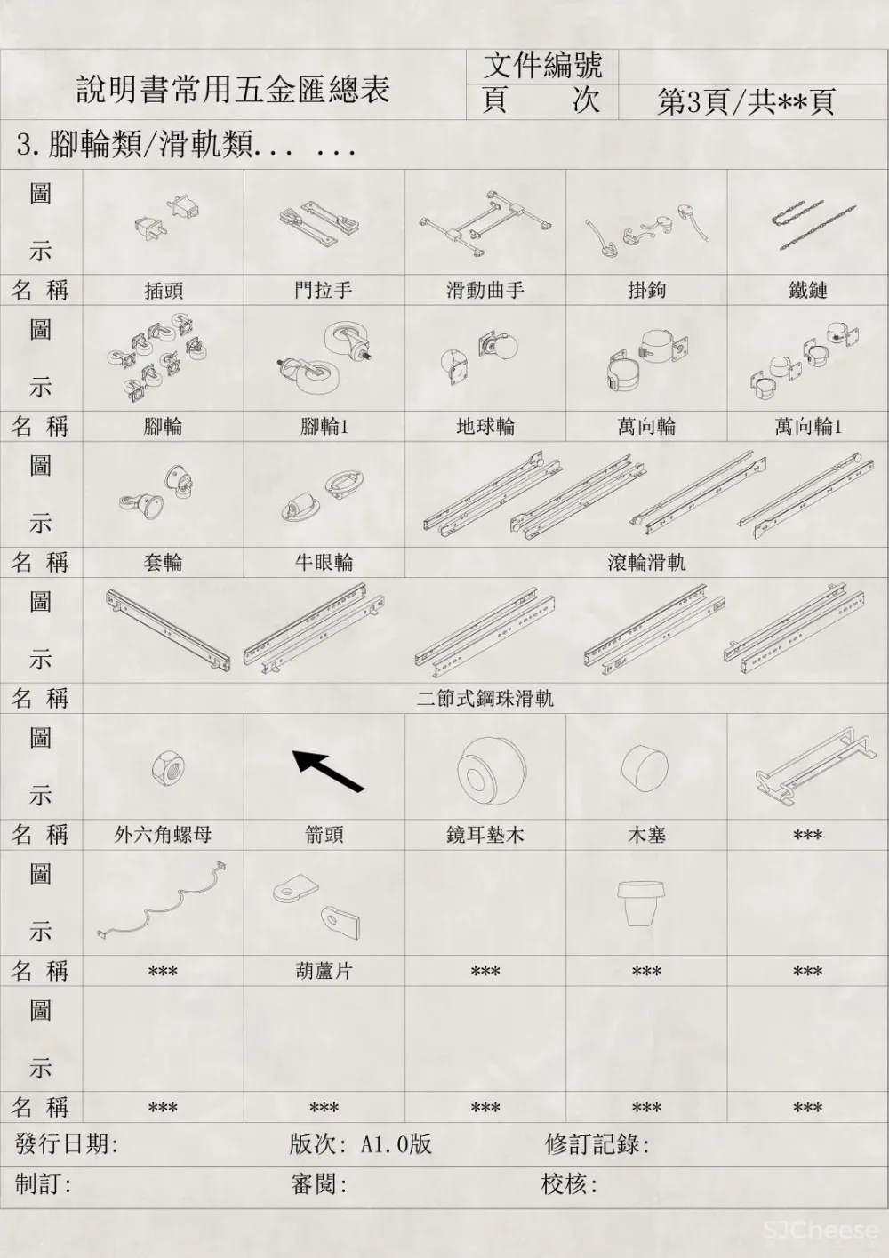 2023年家具五金CAD设计图库丨DWG丨5.28M