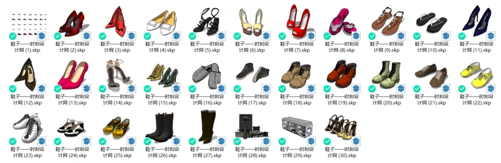 现代欧式北欧商场商城商业街服装店橱窗专卖店模特SU模型sketchup丨SKP丨2.38G
