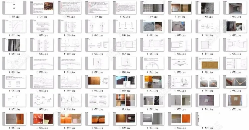 木饰面+石材分类工艺节点质量通病解析丨MP4+CAD+PDF+JPG 丨327M