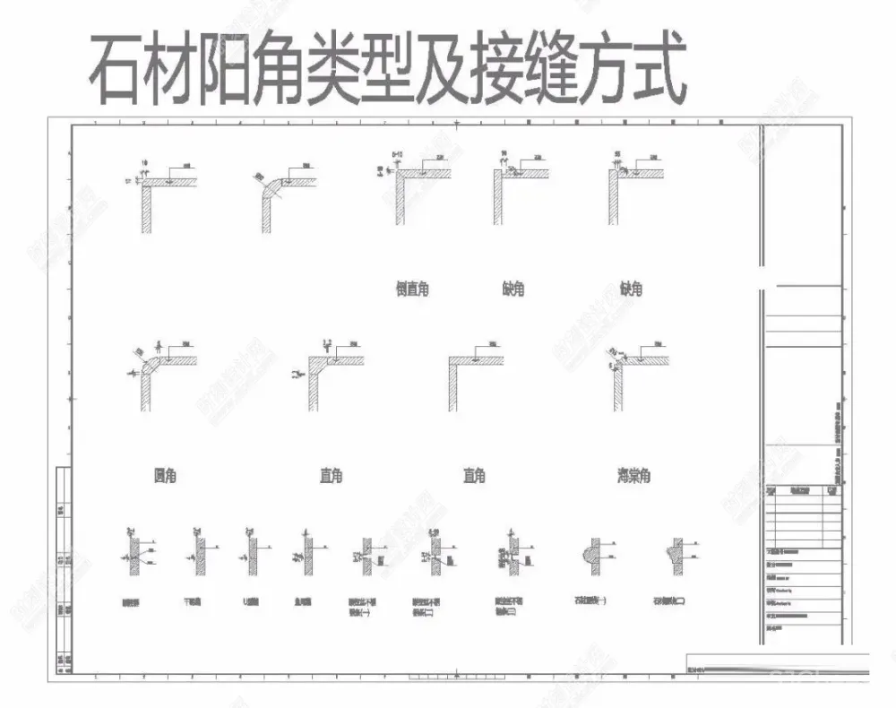 木饰面+石材分类工艺节点质量通病解析丨MP4+CAD+PDF+JPG 丨327M
