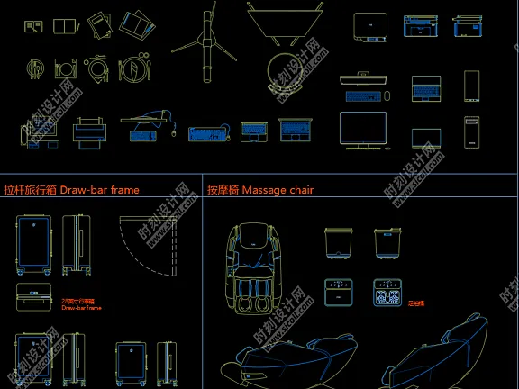 家用厨房电器家电CAD动态图库平面+立面+侧面 丨DWG丨2.92M
