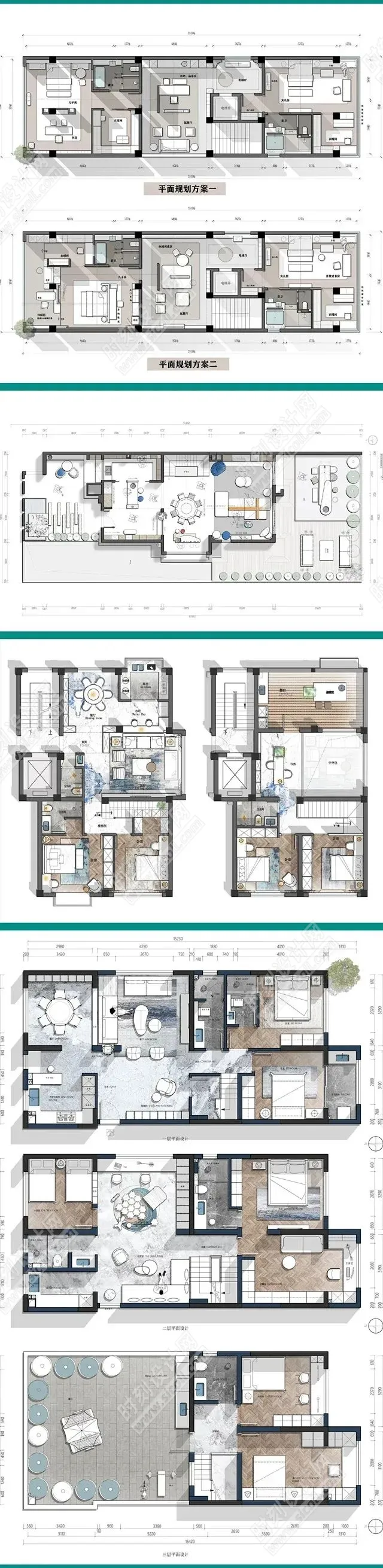2023年70套户型优化的平面方案合辑丨CAD+PSD+JPG丨8.45GB