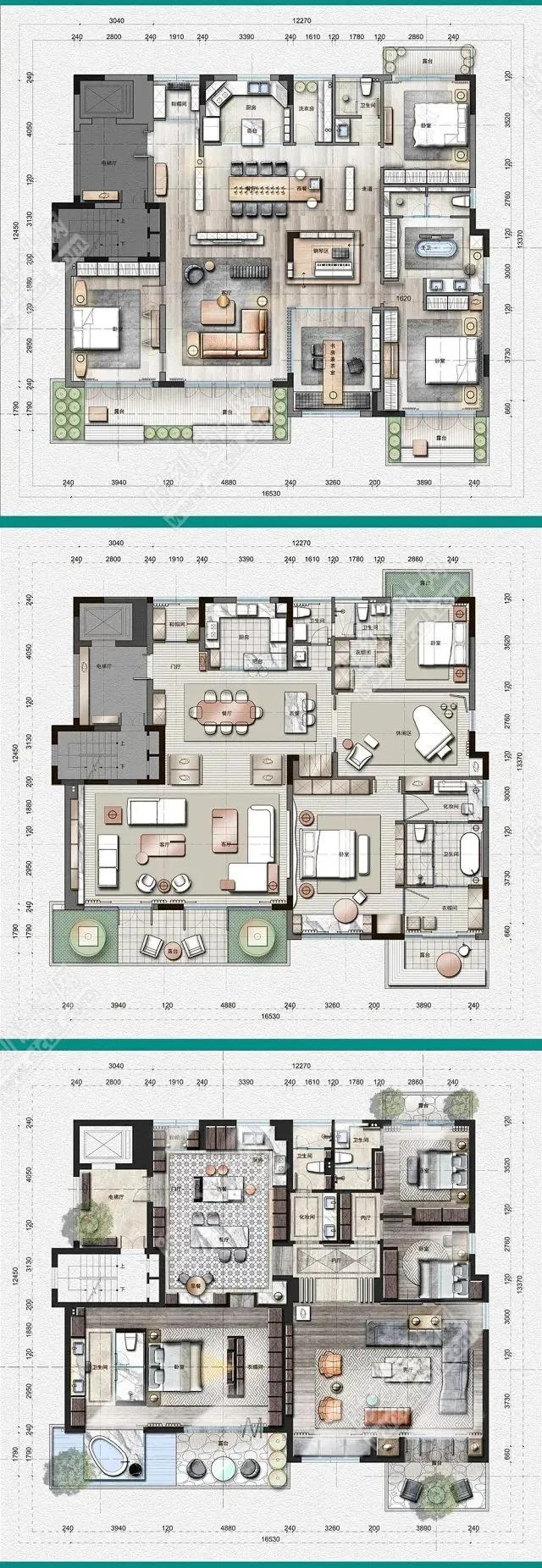 2023年70套户型优化的平面方案合辑丨CAD+PSD+JPG丨8.45GB