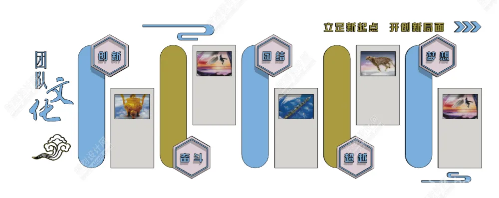 公司企业文化墙宣传墙展示墙党建CAD图纸+草图大师SU模型丨DWG+SU丨279M