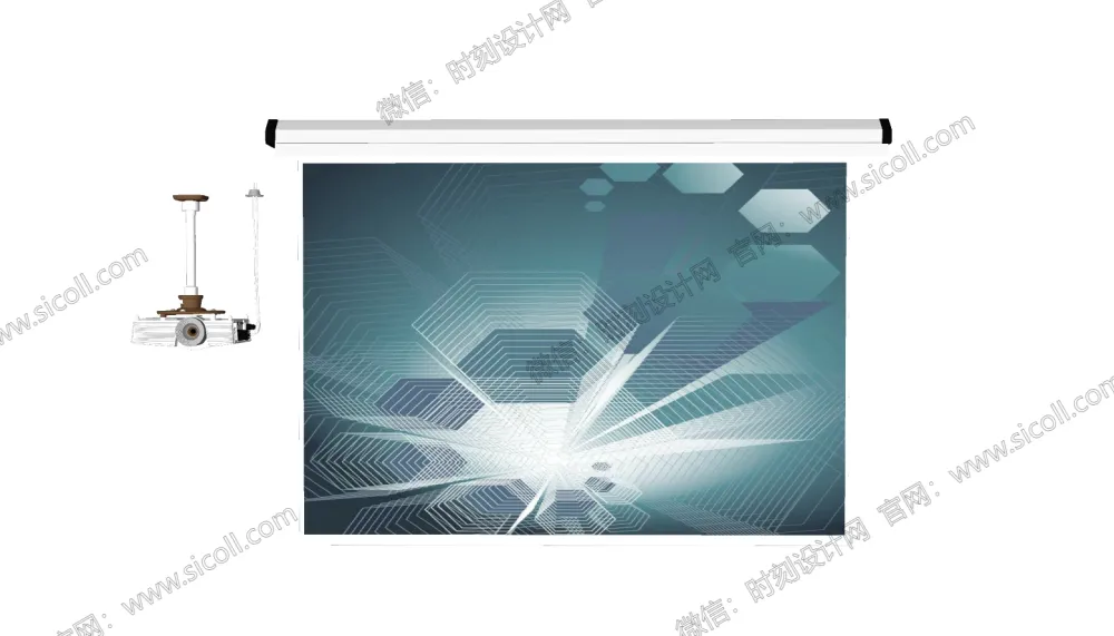 41个投影仪投影幕支架SU草图大师模型合集爱普森索尼松下丨SKP格式丨280M