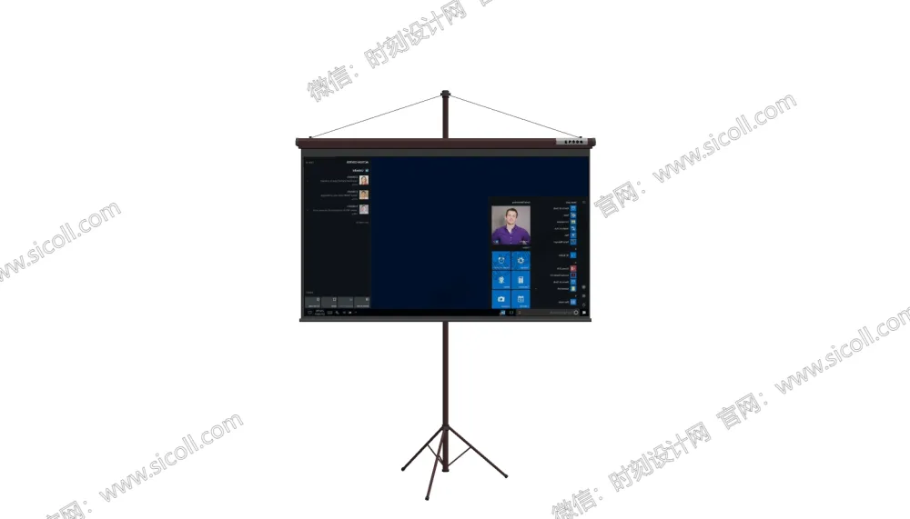 41个投影仪投影幕支架SU草图大师模型合集爱普森索尼松下丨SKP格式丨280M