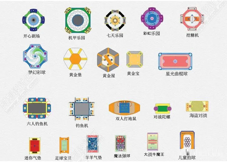 商业娱乐电玩IP系列CAD平面图丨DWG丨7.12M