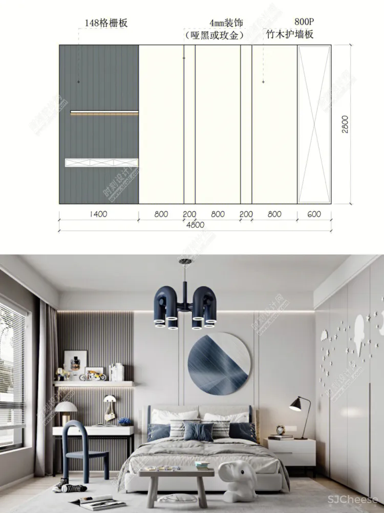 2023流行背景墙设计效果图+背景墙尺寸材料标注丨JPG丨1.25G