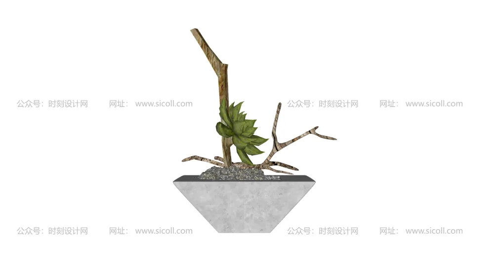 74个多肉植物模型丨绿植盆栽室内多肉水晶球花盆SU模型合集丨SU+JPG丨910MB