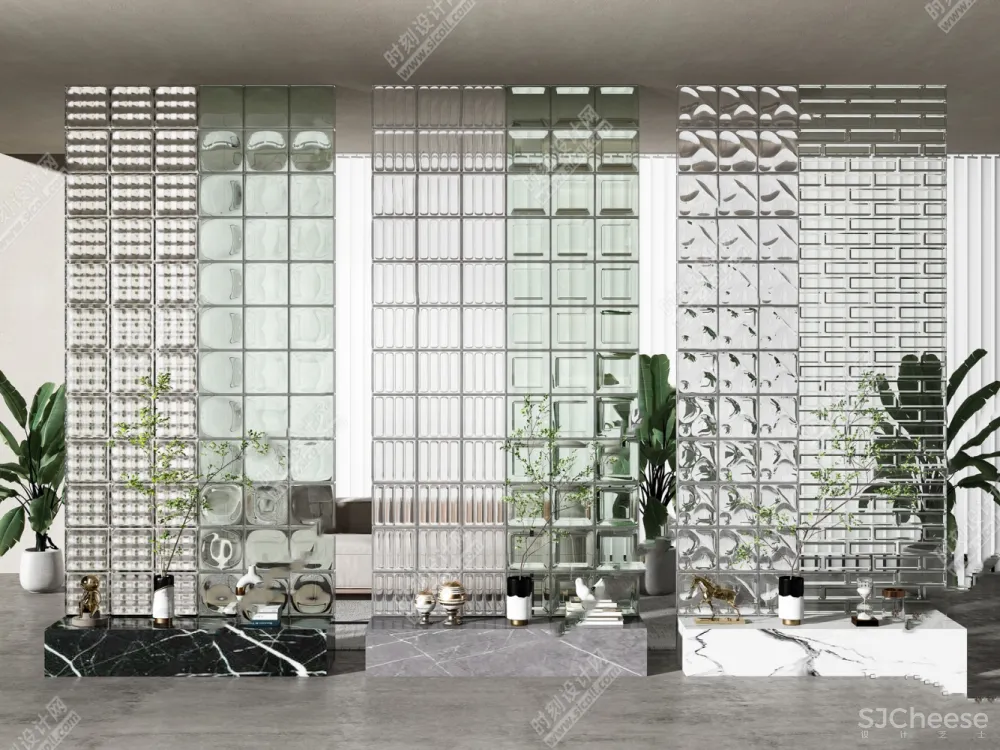 2023玻璃砖模型合集丨SU+3DMAX丨3.65G