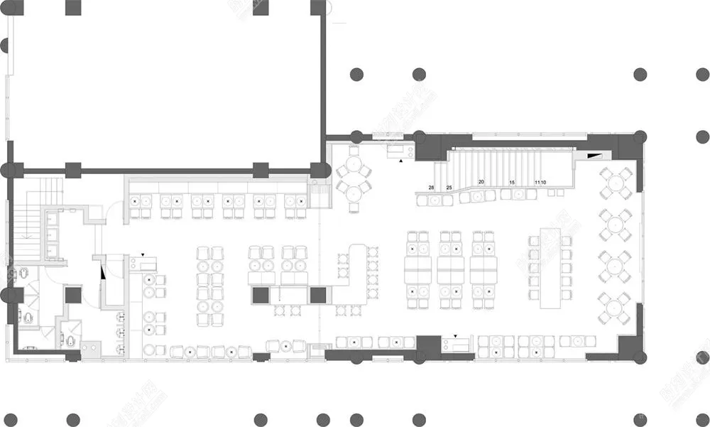 餐厅空间平面布置方案合集丨JPG丨1100张丨300MB