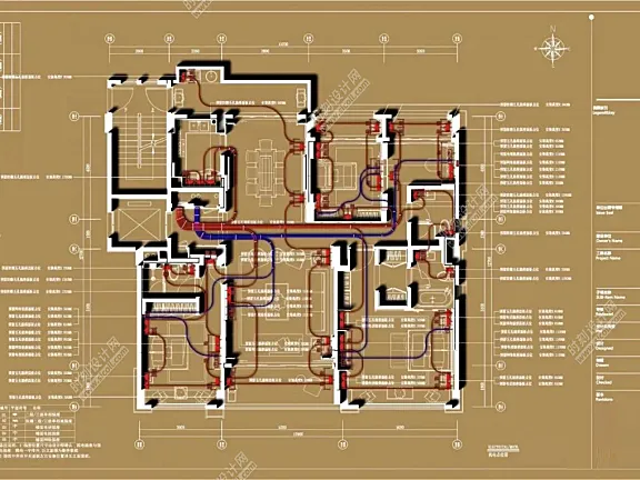 全屋机电连线图及开关插座图例机电点位图水电点位布局及开关、插座、灯具合集打印线型丨DWG丨3.67M