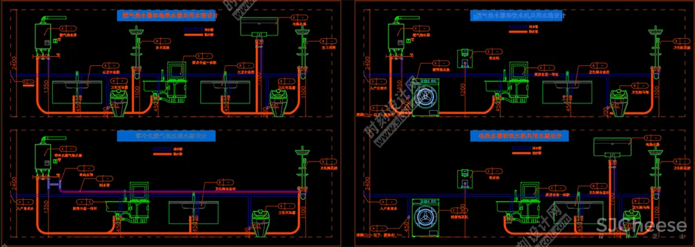 全屋机电连线图及开关插座图例机电点位图水电点位布局及开关、插座、灯具合集打印线型丨DWG丨3.67M