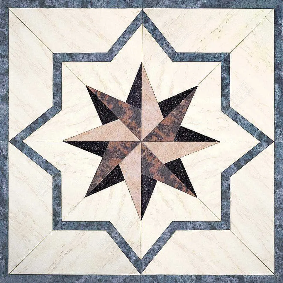 石材拼花材质贴图合集圆形椭圆方形过道多边形角花波打线腰线其他拼花丨JPG丨473MB