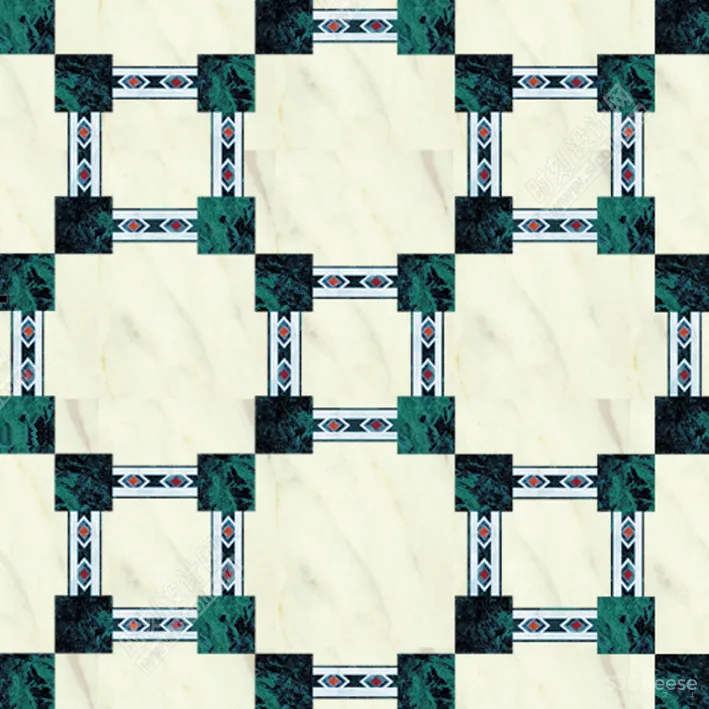 石材拼花材质贴图合集圆形椭圆方形过道多边形角花波打线腰线其他拼花丨JPG丨473MB