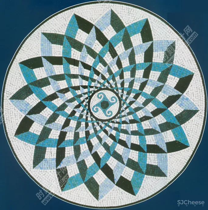 石材拼花材质贴图合集圆形椭圆方形过道多边形角花波打线腰线其他拼花丨JPG丨473MB