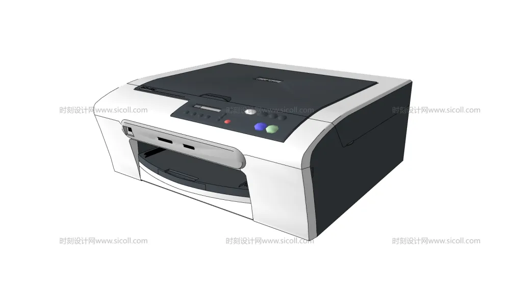 打印机饮水机SU模型合集丨60个丨办公家用小型大型立式台式打印机饮水机丨SKP格式丨285M