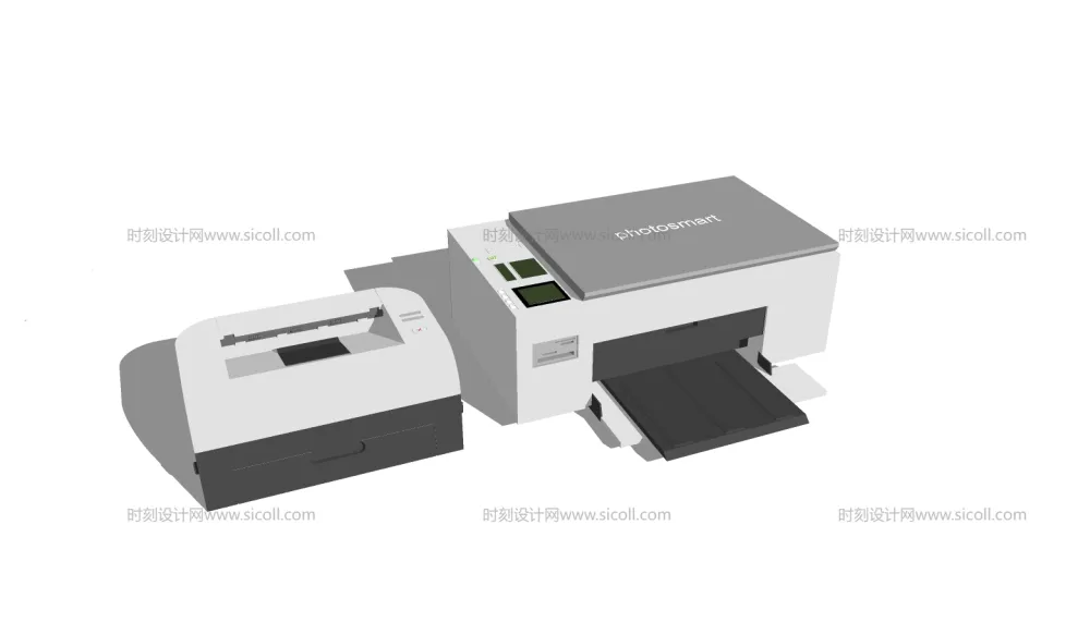 打印机饮水机SU模型合集丨60个丨办公家用小型大型立式台式打印机饮水机丨SKP格式丨285M