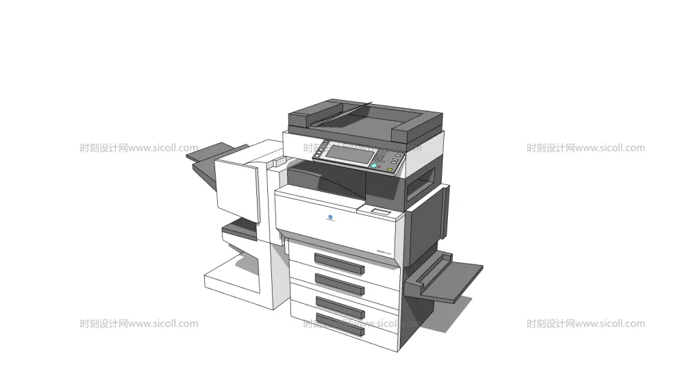 打印机饮水机SU模型合集丨60个丨办公家用小型大型立式台式打印机饮水机丨SKP格式丨285M
