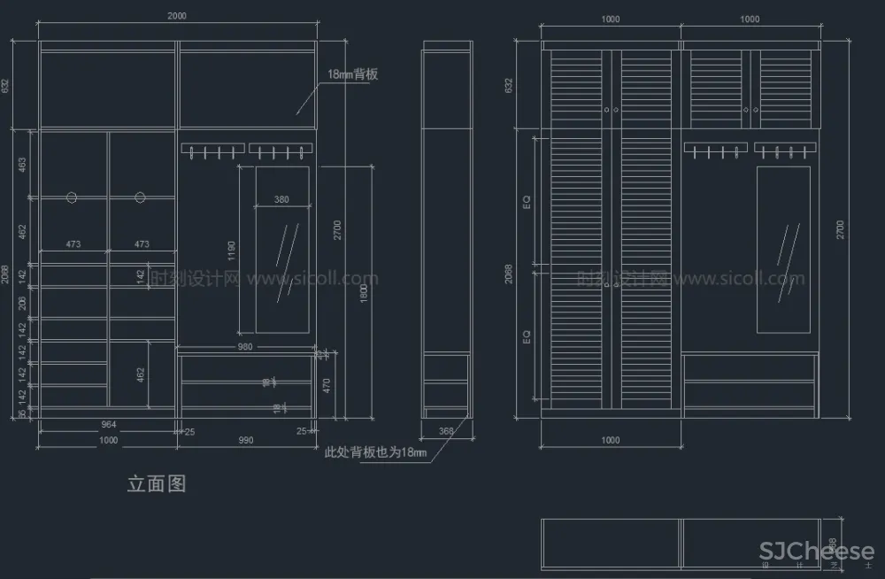 500款鞋柜&玄关柜CAD节点合集丨DWG格式丨39.4M