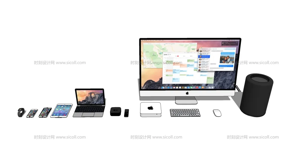 105个电脑电视SU草图大师模型丨SKP+JPG丨360M