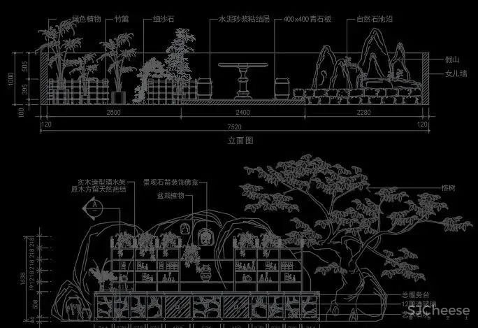 超全超详细植物绿植盆栽苗木平立面CAD图库图块合集丨DWG格式丨68.6M