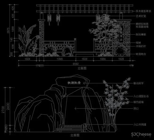 超全超详细植物绿植盆栽苗木平立面CAD图库图块合集丨DWG格式丨68.6M