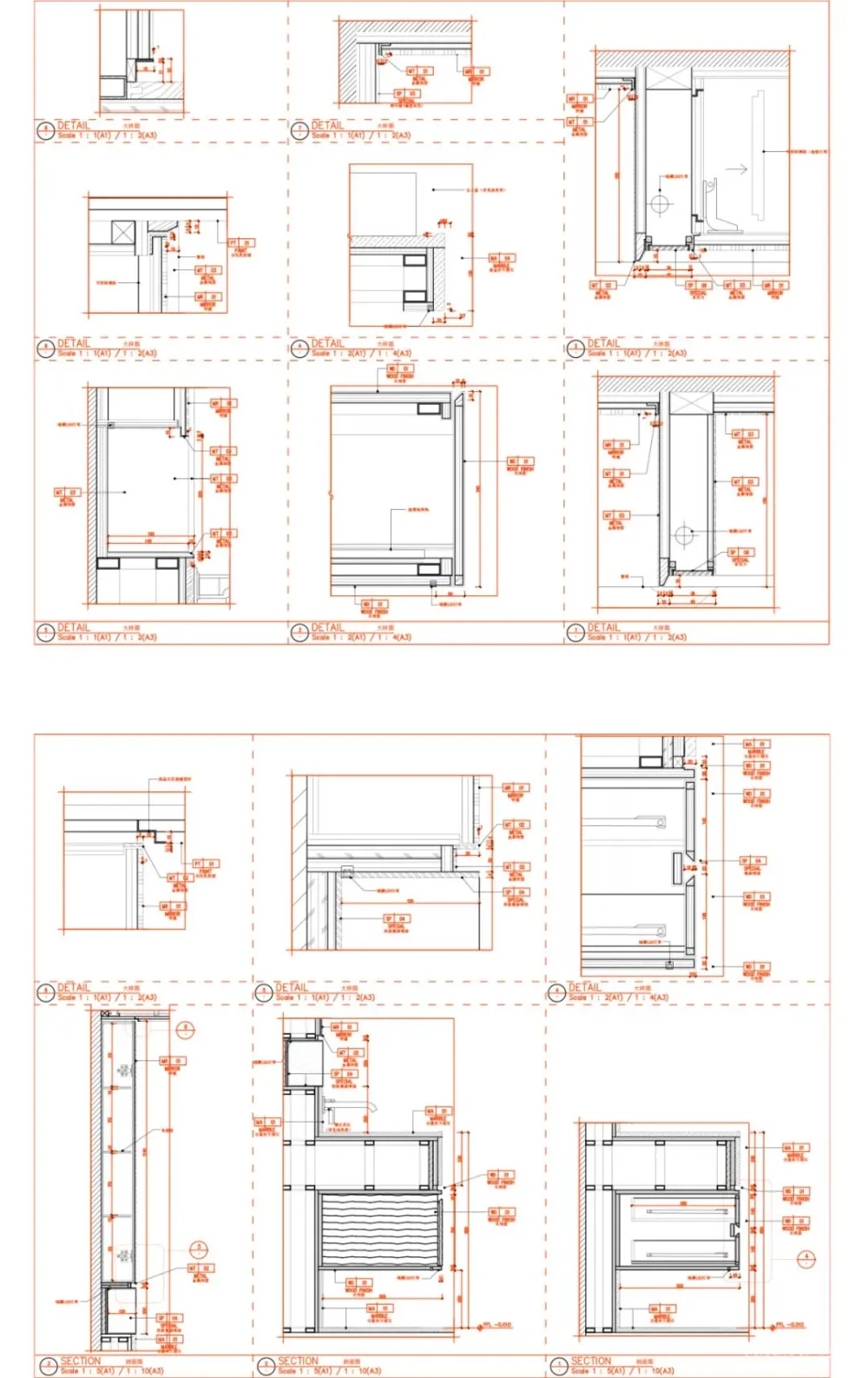 卫生间人体工程学常用尺寸CAD+卫生间CAD节点大样+卫浴CAD动态图块(带遮罩)丨DWG格式丨18.5M