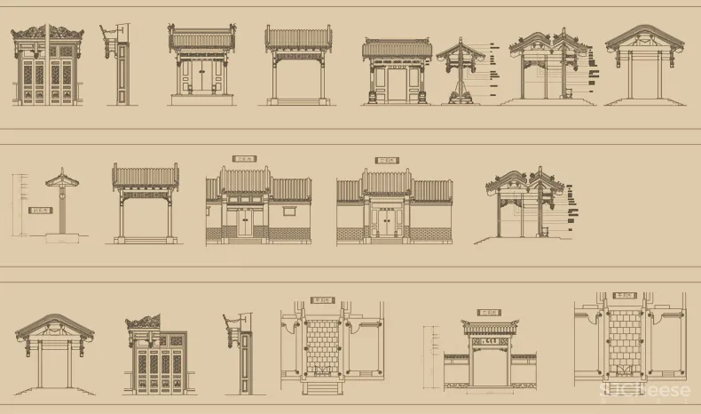 中式家具CAD图库图块柜子桌椅茶几条案节点线条图角线CAD素材丨DWG丨144M