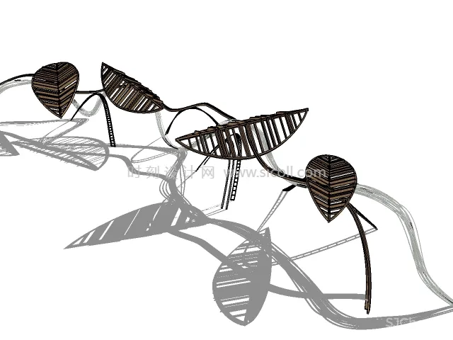 192个创意雕塑SU草图大师模型艺术小品中式石头石狮现代抽象雕塑丨SKP格式丨1.1G