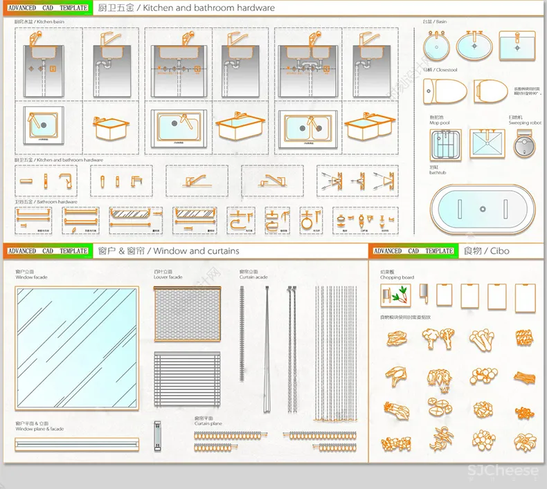 网红cad家具图库室内设计丨意大利高端极简豪宅风格家具沙发组合模块图块丨DWG丨1G