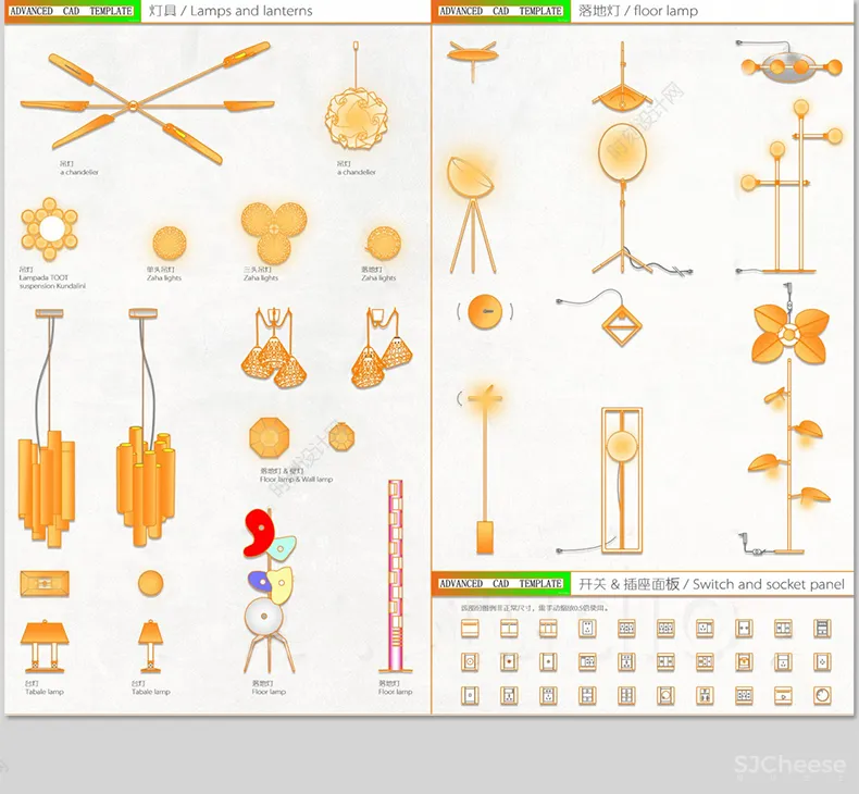 网红cad家具图库室内设计丨意大利高端极简豪宅风格家具沙发组合模块图块丨DWG丨1G