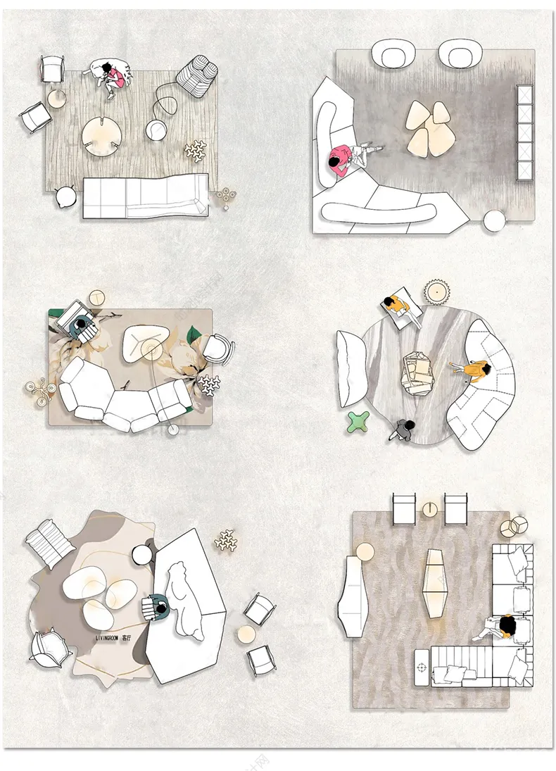 网红cad家具图库室内设计丨意大利高端极简豪宅风格家具沙发组合模块图块丨DWG丨1G