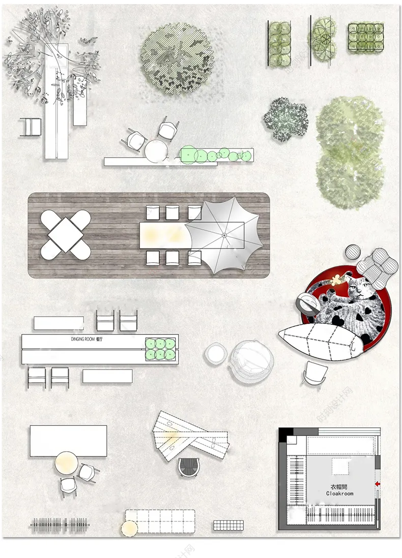 网红cad家具图库室内设计丨意大利高端极简豪宅风格家具沙发组合模块图块丨DWG丨1G