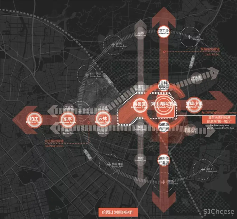 区位分析图PSD分层源文件园林景观建筑前期人文地理地块竞赛风设计素材丨52套PSD格式丨4G