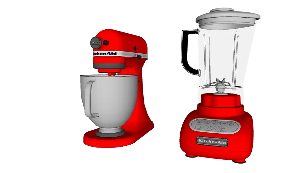 93个家用电器合集丨冰箱空调厨房电器微波炉榨汁机咖啡机丨SKP格式丨214M