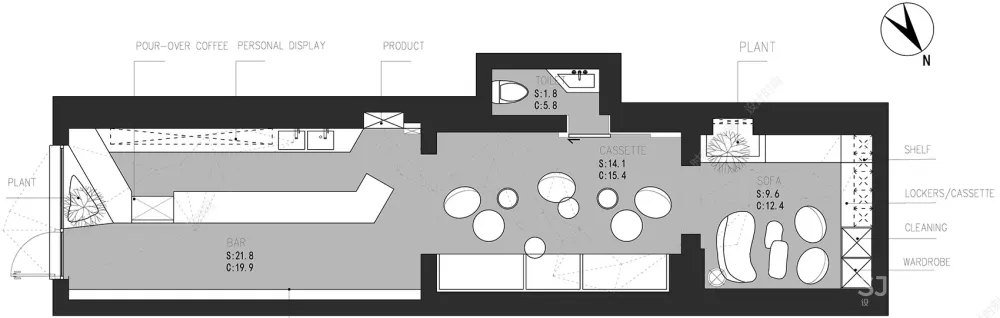 咖啡甜品店网红店平面方案合集丨260张图片丨61.5M
